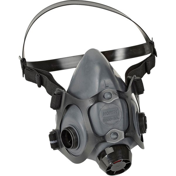 Honeywell North 5500 Series Low Maintenance Half Mask Respirator, Large 550030L